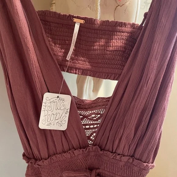 Free People Santa Maria, Mauve Maxi Dress - Picture 5 of 5